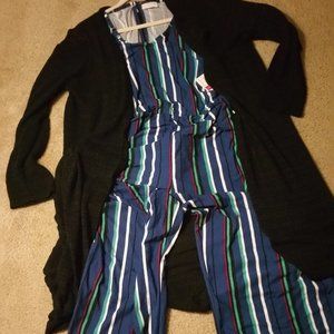 💙NEW Striped Jumpsuit🖤